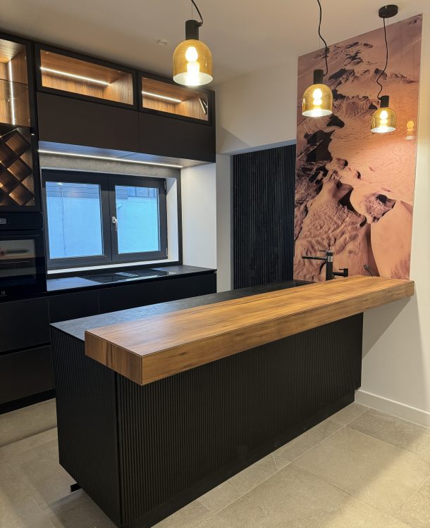 Bucatarie riflaj MDF vopsit